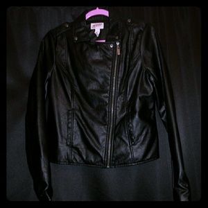 Leather black jacket